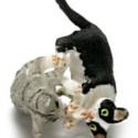 Image of Dollhouse Miniature Playing Kittens FCA1628