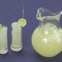 Image of Dollhouse Miniature Lemonade w/2 Glasses FCA2075