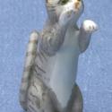 Image of Dolhouse Miniature Gray Cat FCA2106G