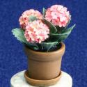 Image of Dollhouse Miniature Pink Hydrengea in Aged Pot FCA2201PK