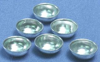 Image of Dollhouse Miniature Aluminum Bowls FCA2432