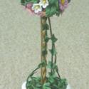 Image of Dollhouse Miniature Mixed Pink Daisy Topiary FCA2465
