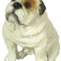 Image of Dollhouse Miniature Sitting Bulldog FCA2501