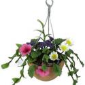 Image of Dollhouse Miniature Mixed Flower Hanging Pot FCA2509