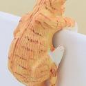 Image of Dollhouse Miniature Orange Climbing Cat FCA2564OR