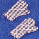 Image of Dollhouse Miniature Navy Check Oven Mitt, 2 PC FCA2589NV