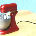 Image of Dollhouse Miniature Red Mixer FCA3112RD