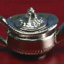 Image of Dollhouse Miniature Silver Teapot FCA3221SV