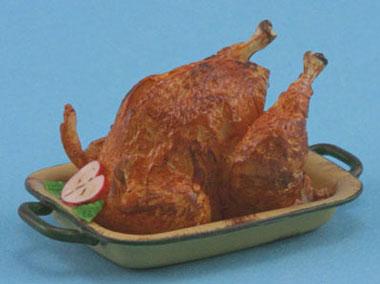 Image of Dollhouse Miniature Baked Turkey FCJU1008