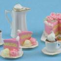 Image of Dollhouse Miniature Cake/Hot Coco Set FCJU1020