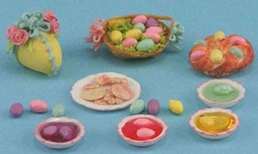 Image of Dollhouse Miniature Easter Fun Set FCJU1038