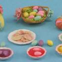 Image of Dollhouse Miniature Easter Fun Set FCJU1038