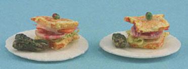 Image of Dollhouse Miniature Sandwich Plates FCJU1044
