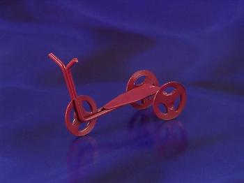 Image of Dollhouse Miniature Red Scooter