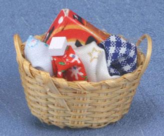 Image of Dollhouse Miniature Laundry Basket