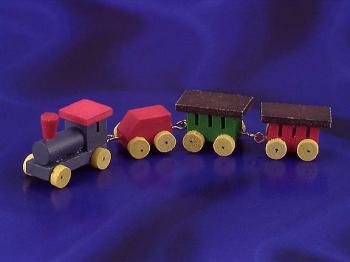 Image of Dollhouse Miniature Train Set