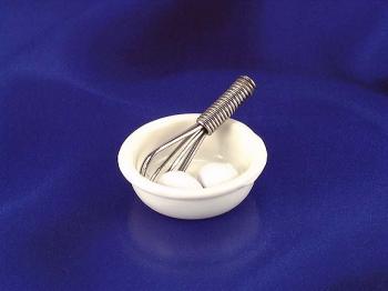 Image of Dollhouse Miniature Mixer with Bowl