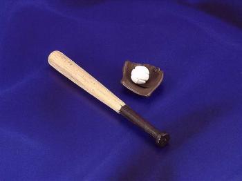 Image of Dollhouse Miniature Baseball Set