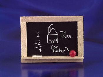 Image of Dollhouse Miniature Chalk Board