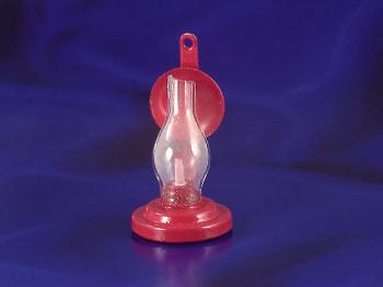 Image of Dollhouse Miniature Red Hurricane Lamp IM65372