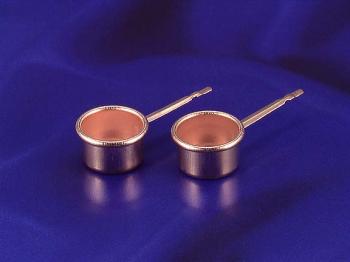 Image of Dollhouse Miniature Copper Pots