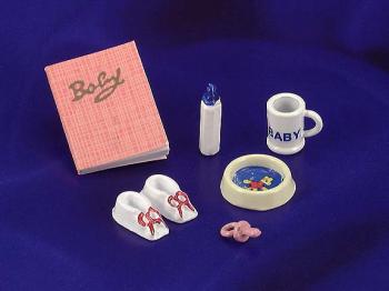 Image of Dollhouse Miniature Baby Set