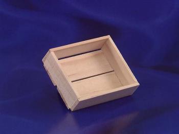 Image of Dollhouse Miniature 4-Slat Wood Box