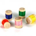 Image of Dollhouse Miniature Spools Of Thread, 5Pc