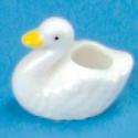 Image of Dollhouse Miniature Glass Swan Planter