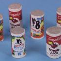 Image of Dollhouse Miniature Food Cans, 6/Pc