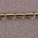 Image of Dollhouse Miniature Brass Curtain Rod