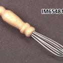 Image of Dollhouse Miniature Wire Whisk W/Wooden Handle