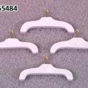 Image of Dollhouse Miniature Clothes Hanger 4/Pk White