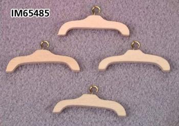 Image of Dollhouse Miniature Clothes Hanger, Unfinished 4/Pk