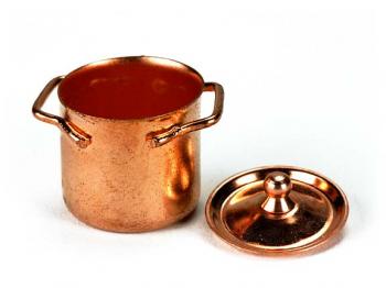 Image of Dollhouse Miniature Copper Pot