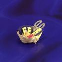 Image of Dollhouse Miniature Basket W/Thread, Scissors
