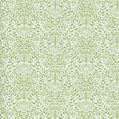 Image of Dollhouse Miniature Wallpaper: Acorns, Green on White JM20