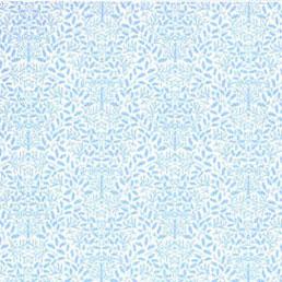 Image of Dollhouse Miniature Wallpaper: Acorns, Blue on White JM23