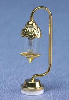 Image of Dollhouse Miniature Brass Table Lamp MH45124