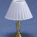 Image of Dollhouse Miniature Brass Table Lamp MH45126