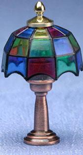 Image of Dollhouse Miniature Tiffany Table Lamp MH608