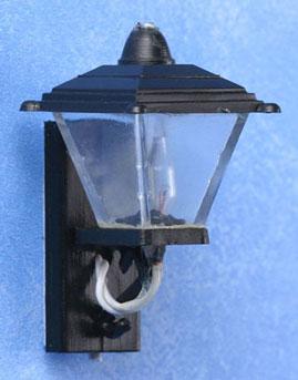 Image of Dollhouse Miniature Black Coach Lamp MH609