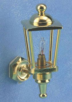 Image of Dollhouse Miniature Brass Carriage Lamp MH614