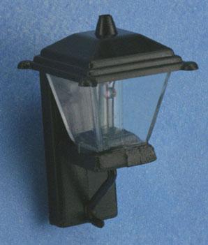 Image of Dollhouse Miniature Non-Working Black Coach Lamp MH628NW