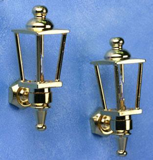 Image of Dollhouse Miniature Brass Coach Lamps MH760