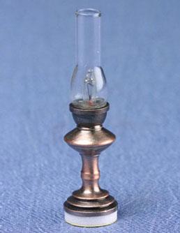 Image of Dollhouse Miniature Copper Hurricane Lamp MH771