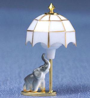 Image of Dollhouse Miniature Child's Lamp, Elephant MH796