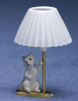 Image of Dollhouse Miniature Child's Lamp, Kitty MH798