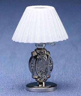 Image of Dollhouse Miniature Table Lamp, Native Sun, Silver MH817