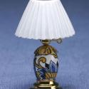 Image of Dollhouse Miniature Modern Table Lamp, Paisley Paradise MH827